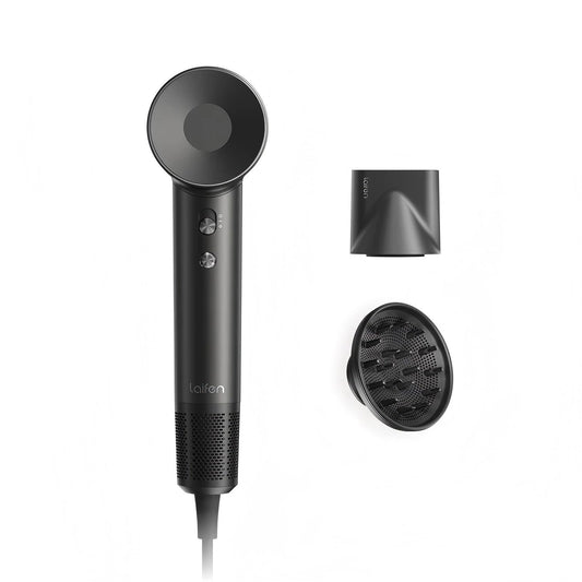 Laifen Swift Hair Dryer with Diffuser, High Speed 200M Ionic Blow Dryer with 110, 000 RPM Brushless Motor for Fast Drying, Low Noise, Hairdryer with Magnetic Nozzle
