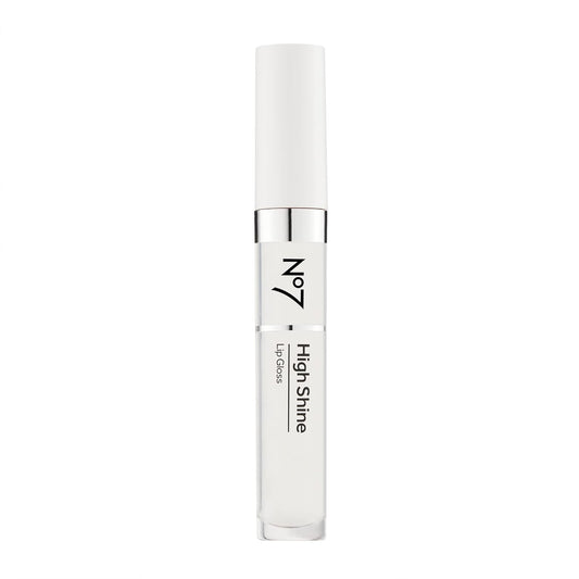 No7 High Shine Lip Gloss - Translucent - Moisturizing, High-Shine Lip Gloss with Jojoba Oil for Lips - Hydrating, Longwear Lip Makeup - Non-Sticky Formula (8ml)