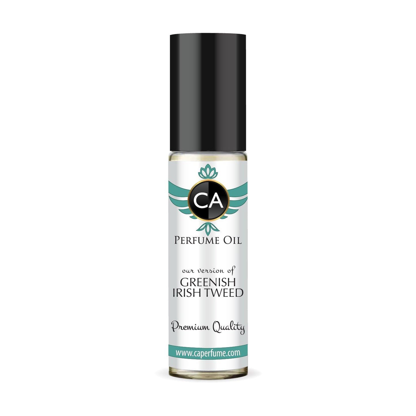 CA Perfume Impression of Greenish Irish Tweed for Men Eau De Parfum Woody Floral Musk Scent Long Lasting Cologne for Men Travel Size TSA Ready for Day and Night Wear 0.33 Fl Oz 10ml