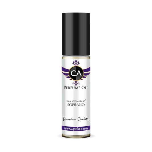 CA Perfume Impression of Soprano Unisex Fragrance Oil Amber Floral Scent Long Lasting Perfumes for Women & Men Travel Size TSA Ready Mini Parfum Body Oil Roll-on 0.33 Fl Oz 10ml