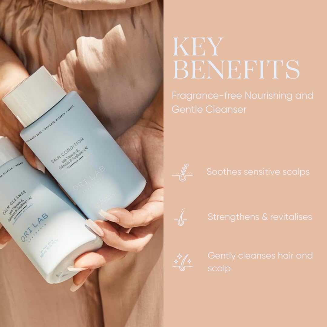 ORI LAB - Calm Cleanse 300ml - Fragrance-Free Moisturising Shampoo