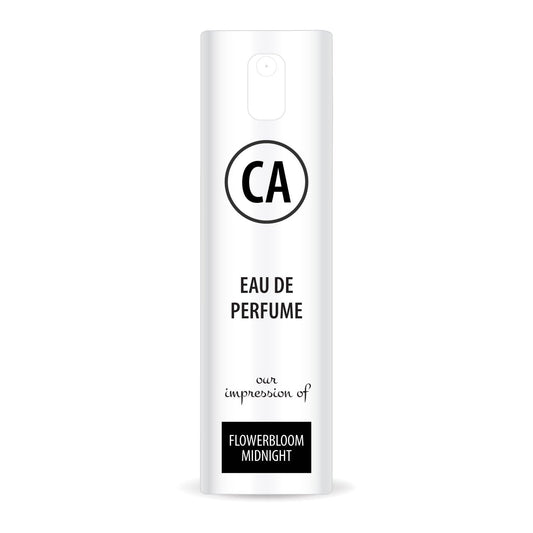 CA Perfume Impression of Flowerbloom Midnight for Women Eau De Parfum Floral Scent Long Lasting Perfumes for Women Travel Size TSA Ready for Day and Night Wear 0.33 Fl Oz 10ml