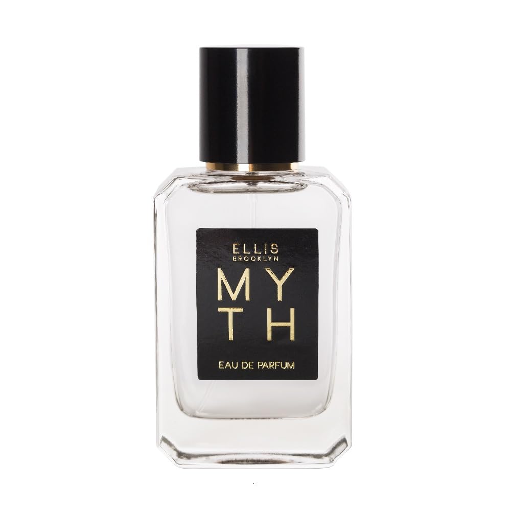 Ellis Brooklyn MYTH Eau de Parfum, Sophisticated Jasmine Musk Perfume for Women, Clean, Vegan, Paraben-Free, Long Lasting, Notes of Bergamot, Tiger Orchid & White Cedarwood, 50ml / 1.7oz