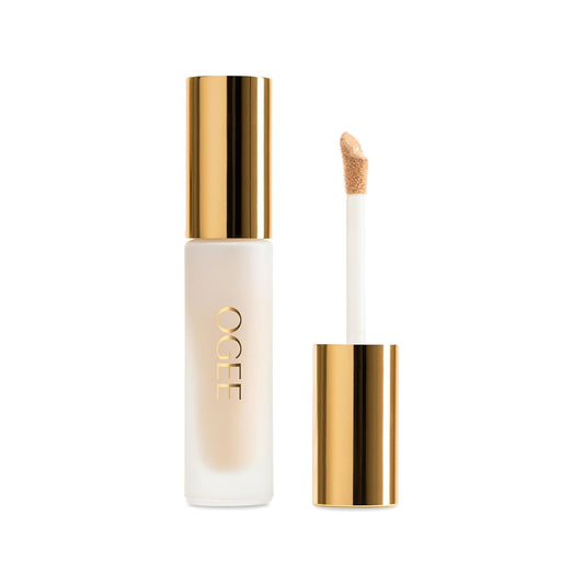 Ogee Complexion Perfecting Under Eye Concealer - Certified Organic Full Coverage Concealer - Buildable Coverage - BEECH 0.05N - Very Light (Neutral Undertones)