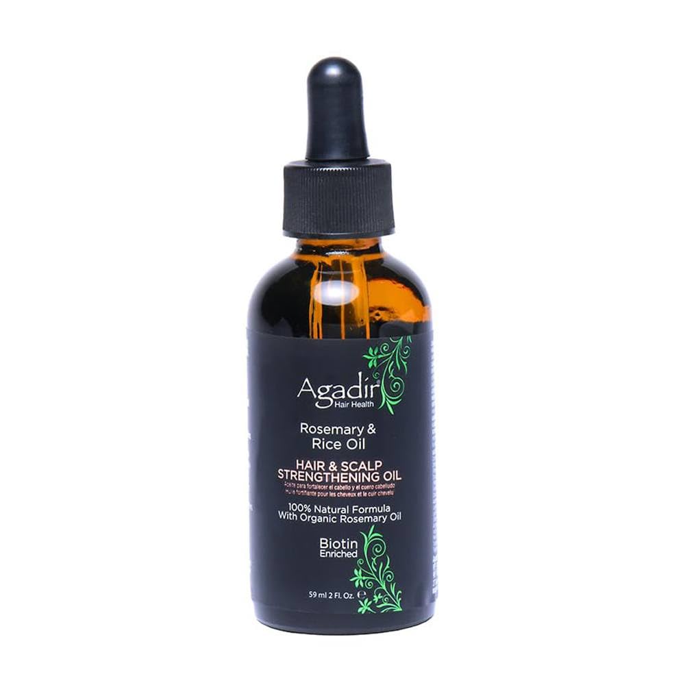 Agadir Rosemary & Rice Water Hair Scalp Strength Oil 2 oz.