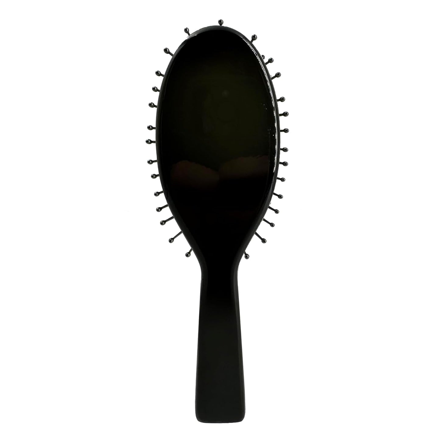 Phillips Brush Luxe Oval Paddle Purse Sized Hair Brush, Sleek Black Color with Gold Accents – 7 inch Detangler Paddle Brush from the Luxe Series by Phillips Brush
