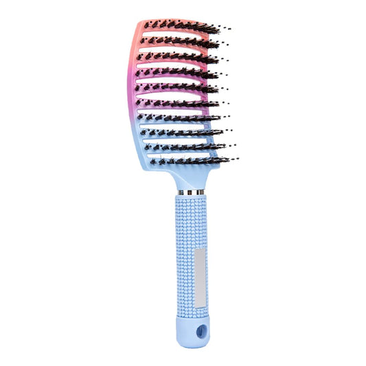Magical Ultra Detangling Brush for Wet or Dry Hair, Detangler Brush, Fast Drying Styling Massage Hairbrush for Men, Women and Kids (Rainbow-A)