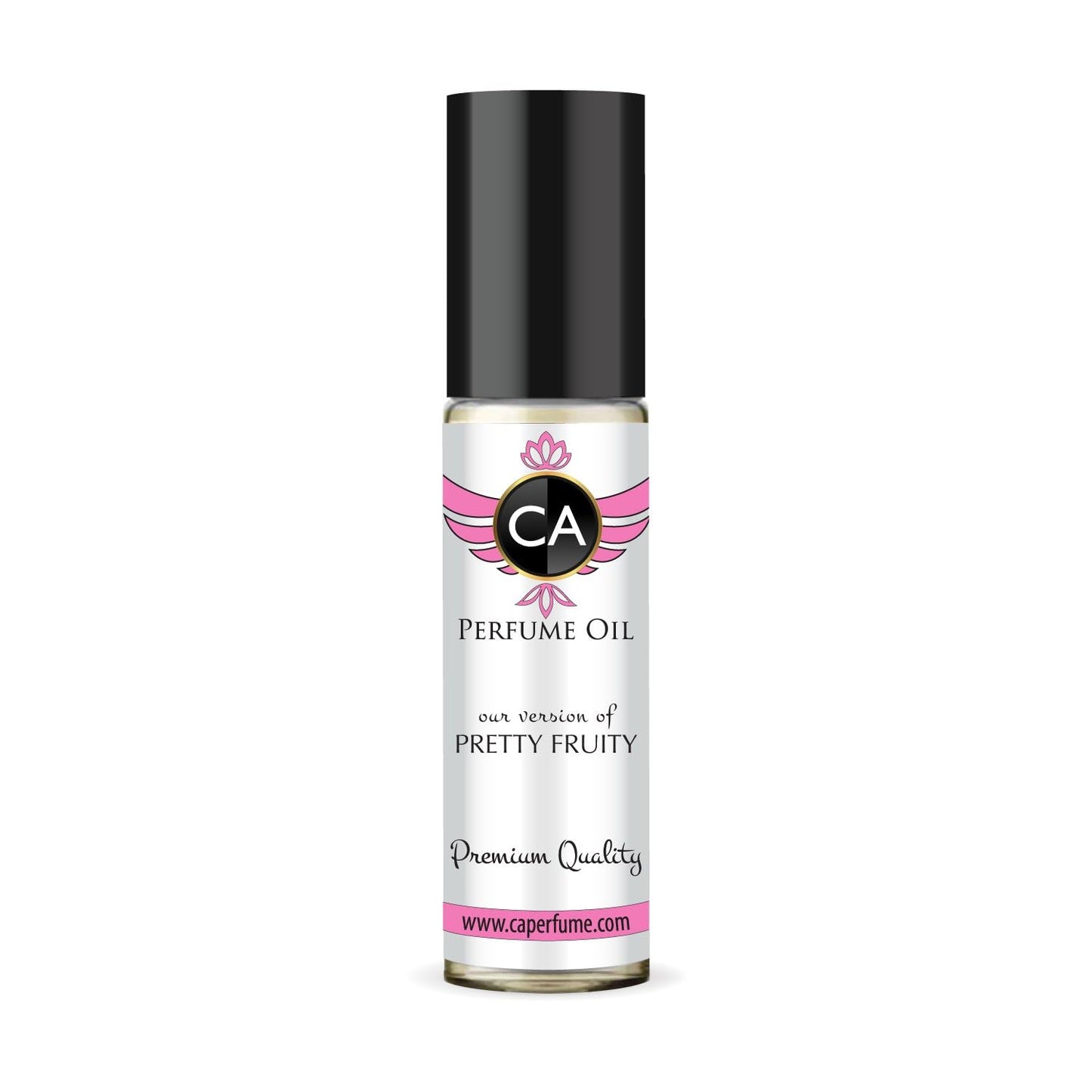 CA Perfume Impression of Pretty Fruity Unisex Fragrance Oil Aromatic Fruity Scent Long Lasting Perfumes for Women & Men Travel Size TSA Ready Mini Parfum Body Oil Roll-on 0.33 Fl Oz 10ml