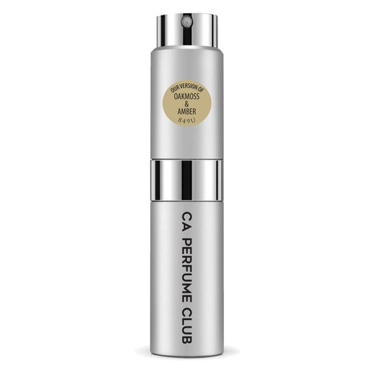 CA Perfume Impression of Oakmoss & Amber for Women and Men Chypre Scent Long Lasting Unisex Fragrance Eau De Parfum Travel Size Refillable Atomizer Spray 0.27 Fl Oz 8ml