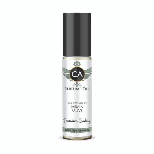 CA Perfume Impression of Jasmin Fauve Unisex Fragrance Oil Floral Scent Long Lasting Perfumes for Women & Men Travel Size TSA Ready Mini Parfum Body Oil Roll-on 0.33 Fl Oz 10ml