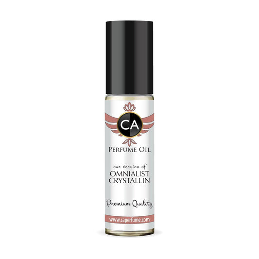 CA Perfume Impression of Omnialist Crystallin for Women Fragrance Oil Floral Aquatic Scent Long Lasting Perfumes for Women Travel Size TSA Ready Mini Parfum Body Oil Roll-on 0.33 Fl Oz 10ml