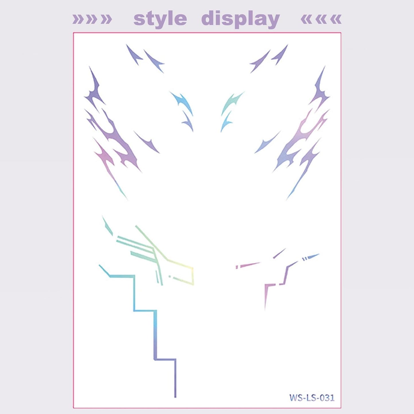 Temporary Tattoos,Cosplay Tattoos Stickers,Cosplay Accessories for Cosplay, Halloween and Party Makeup