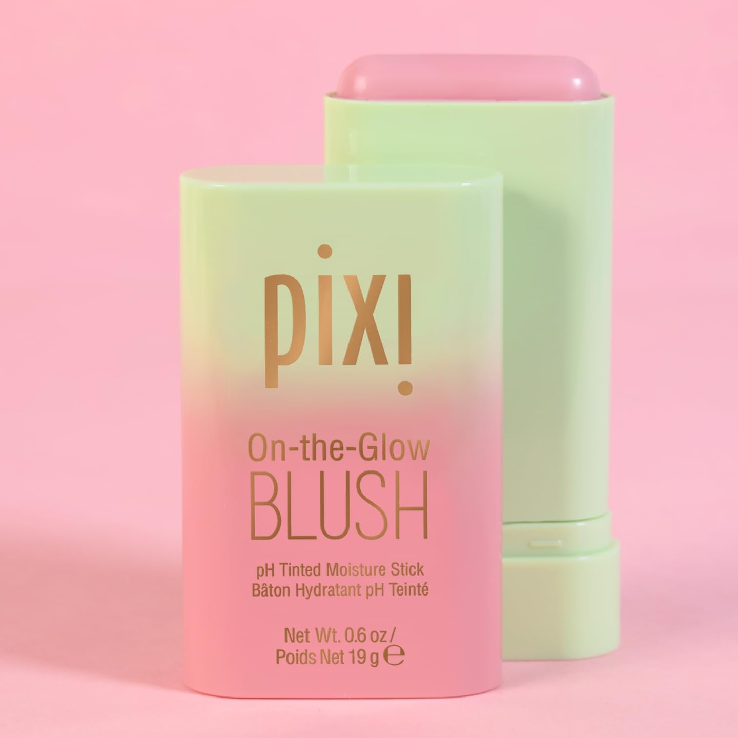 Pixi Beauty Beaming Bliss On-the-Glow Trio | Hydrating Tinted Moisture Stick Blush, Bronzer, and Highlighter Set | Travel Size, Vegan, and Paraben-Free