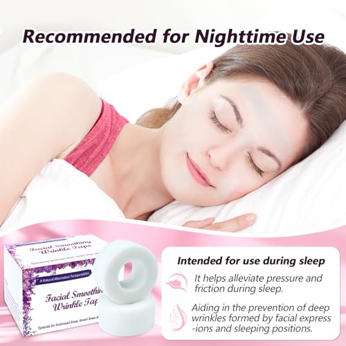 Face Tape Face Wrinkle Smoothing Tape Invisible Facial Wrinkle Patches 3Rollx10yards Repair Forehead Wrinkles 11's,Crow's Feet & Fine Lines,Help Prevent New Ones Freely to Tear