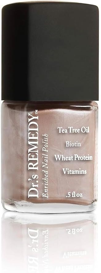 Dr's Remedy 4 Pack Nail Polish Treatment, Smart Start Kit, Non Toxic and Organic All Natural Enriched Nail Strengthener - RADIANT Remover/POISED Pink Champagne/POSITIVE Pink/PERFECT Petal Pink