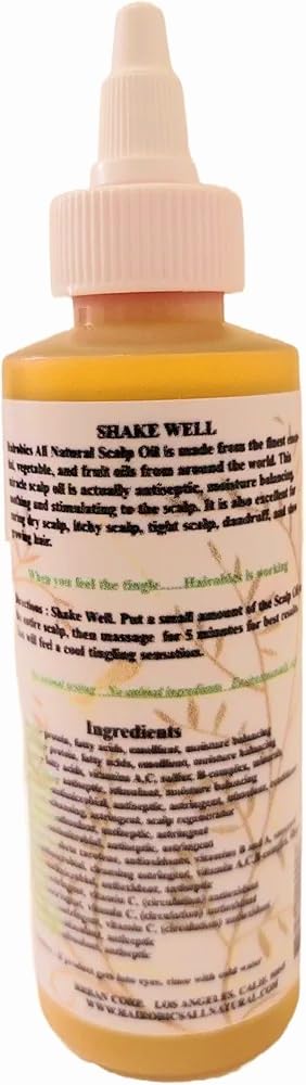 Hairobics Scalp Rejuvenator Oil for Dry Hair, Itchy Scalp, Dandruff, Repairs and Moisturizes Hair, and Slow Growth 4OZ