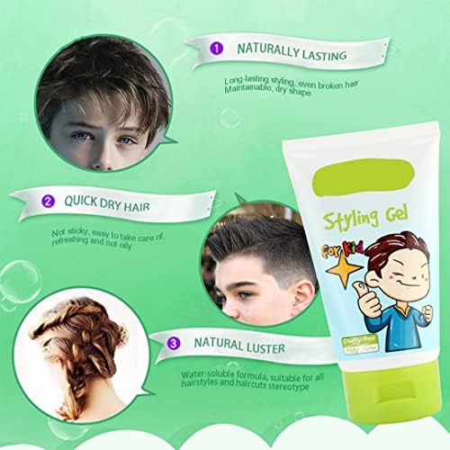gowwim Kids Fresh Styling Hair Gel | Medium-Strong Hold | Not Greasy | Fruity Fragrance | 4.4oz