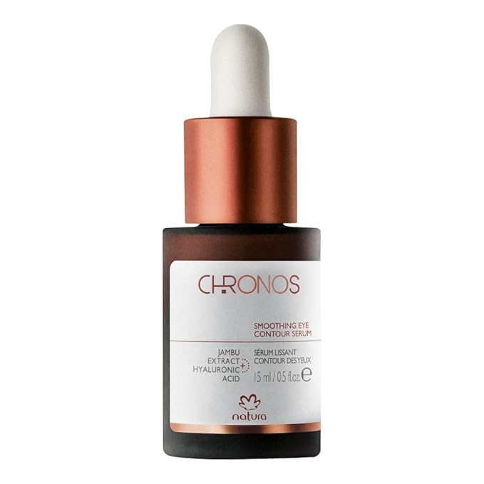 natura Chronos Smoothing Eye Contour Serum - Anti-aging Eye Treatment, With Hyaluronic Acid & Jambu Extract to Plump and Relax Tensions Causing Wrinkles