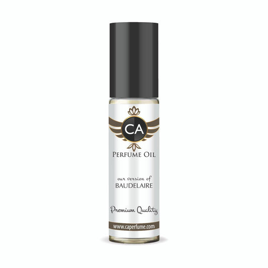 CA Perfume Impression of Baudelaire for Men Perfume Oil Leather Scent Long Lasting Cologne for Men Travel Size TSA Ready Mini Parfum Body Oil Roll-on 0.33 Fl Oz 10ml