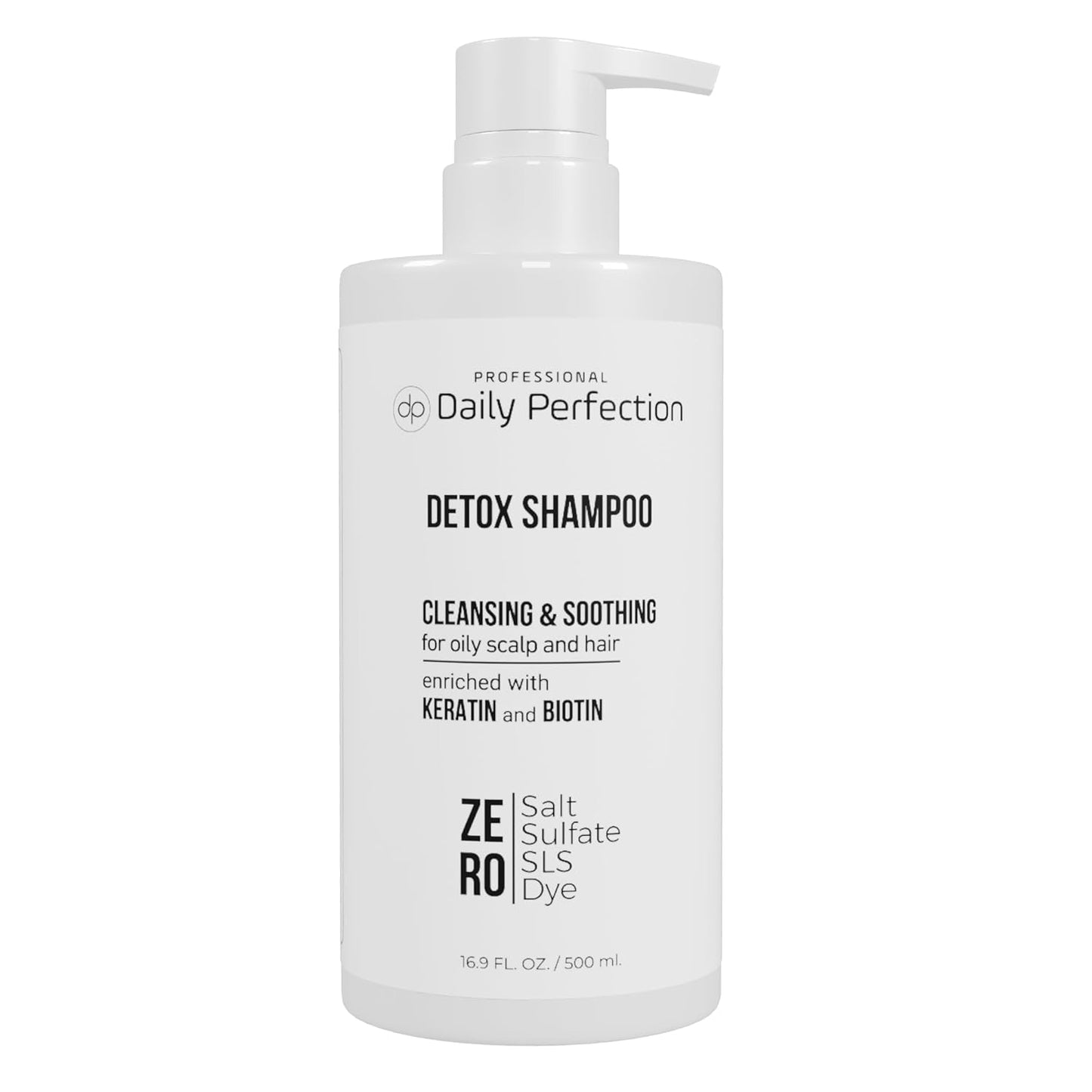 (dp) Detox Shampoo – Clarify & Remove Buildup, Oil & Impurities – Clean + Salon-Grade Formula with Biotin & Keratin
