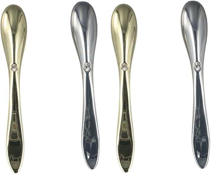 Leadigol 4PCS Eye Cream Applicator,Mini Eye Beauty Apparatus Rolling Massage Stick Cream Mixing Spatula Eye Massager