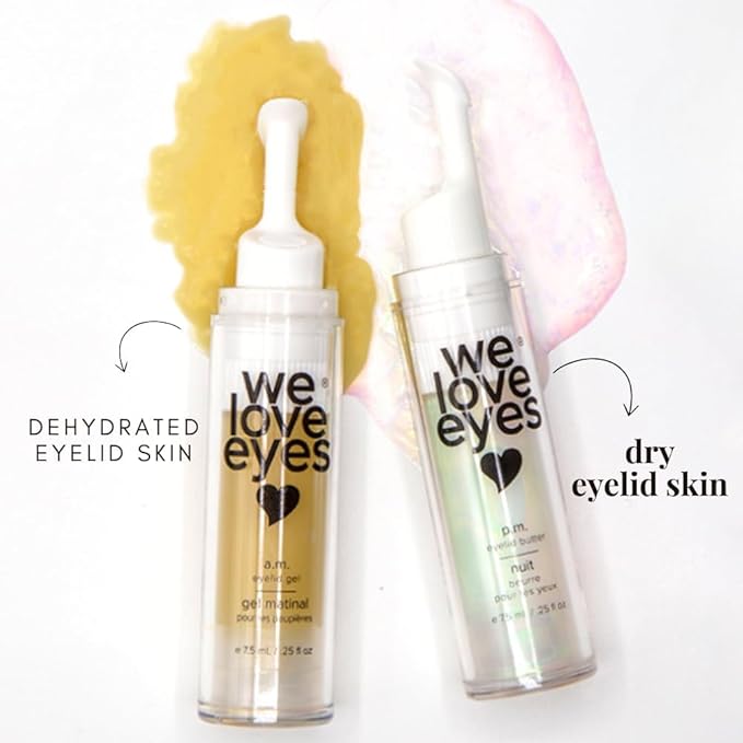We Love Eyes - P.M. Eyelid Butter - Night time eye cream to lock moisture in while you sleep. Improve fine lines, dark circles, & puffy eyes while asleep