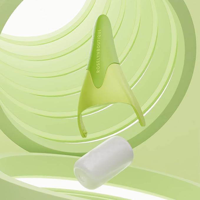 ROSELYNBOUTIQUE Ice Roller for Face Wrinkles Fine Lines Puffiness Stick Massager Facial Skin Care Tools Self Care Gifts for Men Women (Lime)