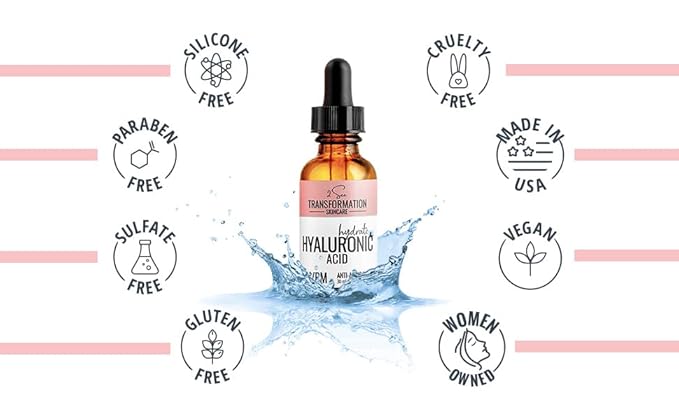 Vitamin C Serum, Hyaluronic Acid Serum for Face, Anti Aging, Menopause Support, Skin Care Products, Smooth & Tightening Skincare, Dark Spot Remover_2 See Transformation Skincare, 1 oz