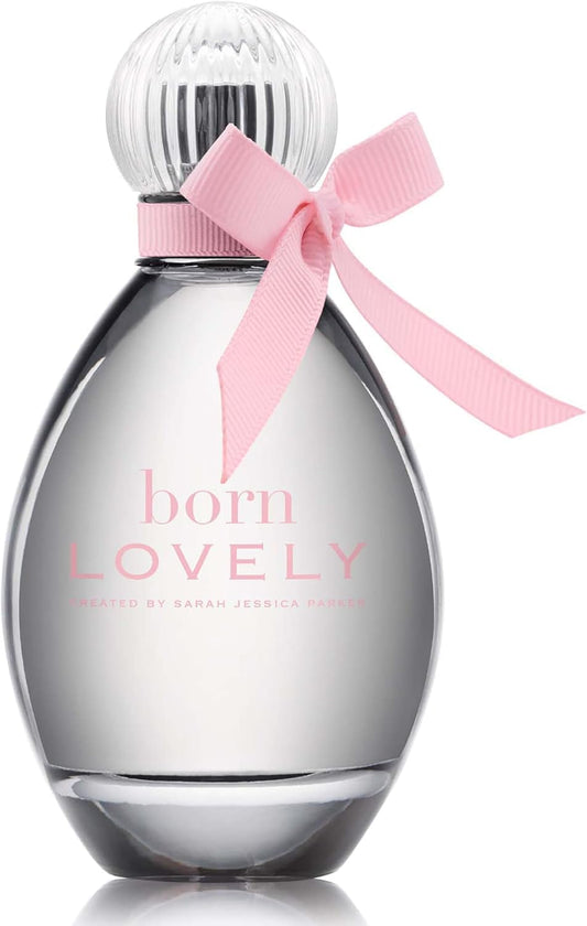 SJP Born Lovely Lush, Sweet, Elegant Amber Floral Eau De Parfum Spray Fragrance for Women - Mandarin, Peony, Honeysuckle, and Freesia - Intense, Long Lasting Scent - 1 oz