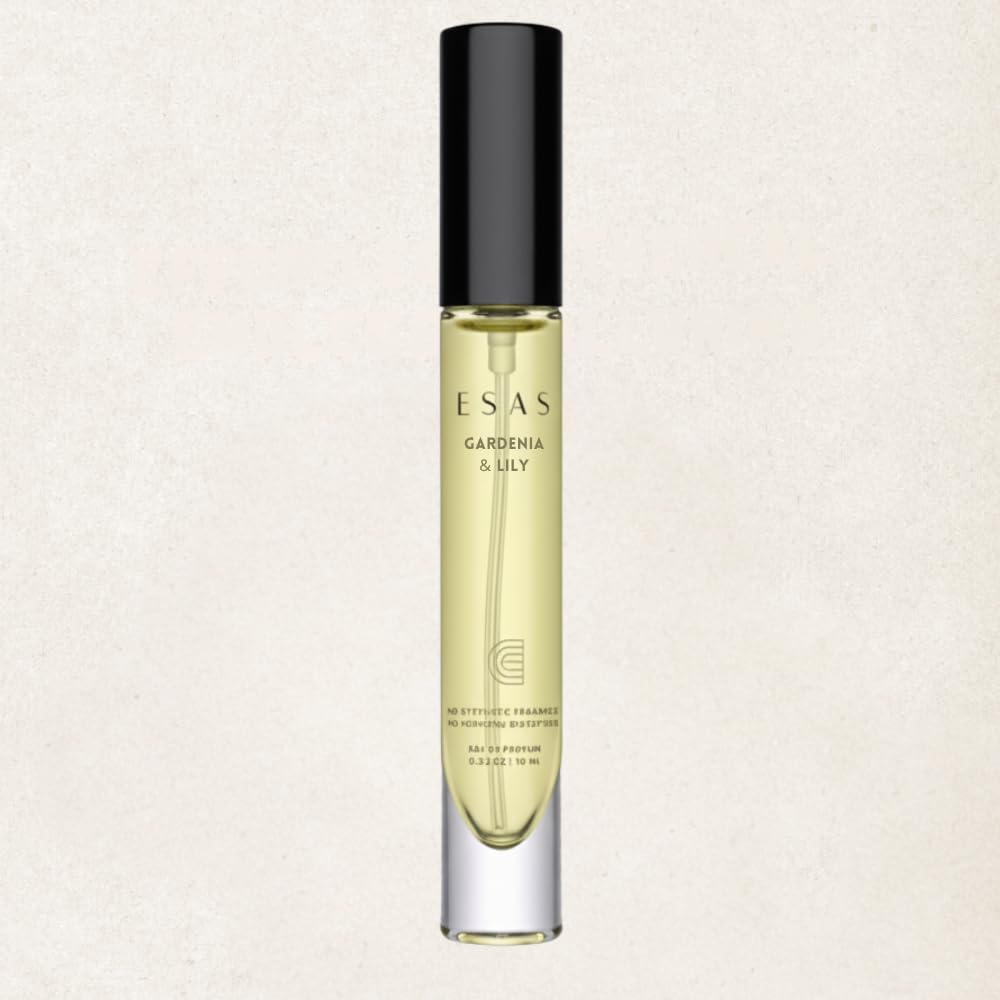 ESAS NYC Gardenia & Lily – Organic Perfume Mist, MADESAFE® – CLEAN | WARM | FLORAL – 0.33 oz Fragrance EDP