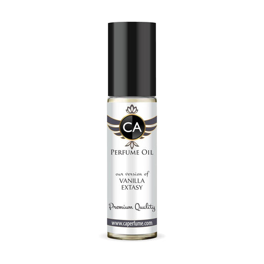 CA Perfume Impression of Vanilla Extasy for Women Fragrance Oil Amber Vanilla Scent Long Lasting Perfumes for Women Travel Size TSA Ready Mini Parfum Body Oil Roll-on 0.33 Fl Oz 10ml