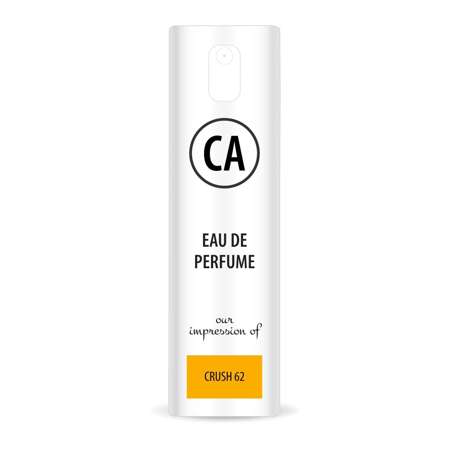 CA Perfume Impression of Crush 62 for Women Eau De Parfum Vanilla Scent Long Lasting Perfumes for Women Travel Size TSA Ready for Day and Night Wear 0.33 Fl Oz 10ml