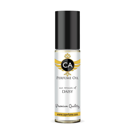 CA Perfume Impression of Daisy for Women Eau De Parfum Floral Woody Musk Scent Long Lasting Perfumes for Women Travel Size TSA Ready for Day and Night Wear 0.33 Fl Oz 10ml