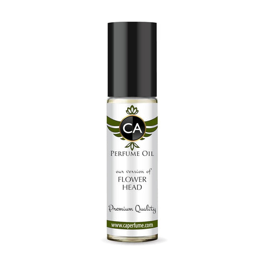CA Perfume Impression of Flower Head Unisex Fragrance Oil Floral Scent Long Lasting Perfumes for Women & Men Travel Size TSA Ready Mini Parfum Body Oil Roll-on 0.33 Fl Oz 10ml