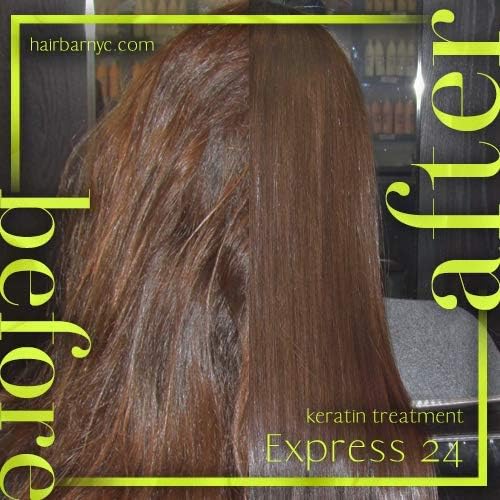 Hair Bar NYC DYI Silk Touch Plus Keratin Smoothing Treatment Home Kit - Vegan & Formaldehydee Free, Made in Italy (For All Hair Types) Up to 2 Applications, Lasts up to 5 months