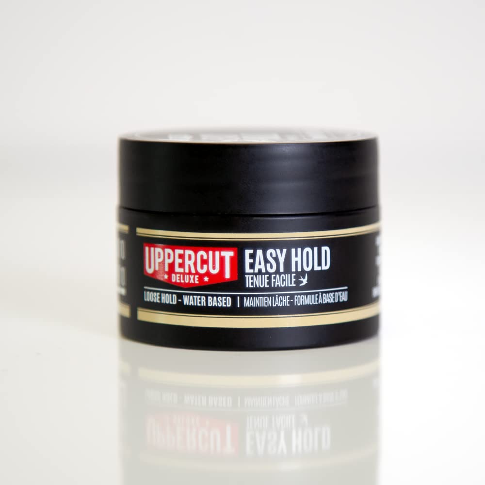 UPPERCUT DELUXE Easy Hold Midi, Hair Pomade For Men, Light Hold, Natural Finish Water-Based Pomade For Men Washes Out Easily, 0.9 oz / 30g