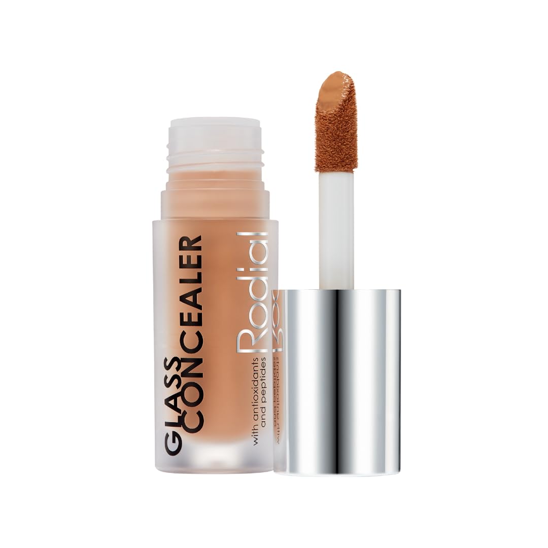 Rodial Glass Concealer Shade 5 - Luminous, Full-Coverage Cream with Peptides and Antioxidants for Flawless Skin, 0.1 fl. oz.
