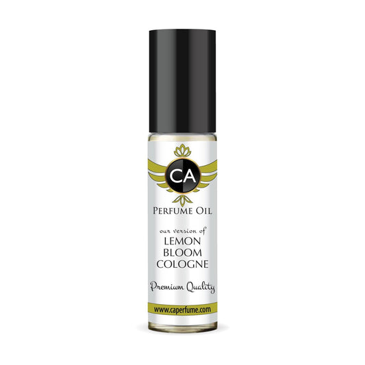 CA Perfume Originals Lemon Bloom Cologne Unisex Fragrance Oil Citrus Aromatic Scent Long Lasting Perfumes for Women & Men Travel Size TSA Ready Mini Parfum Body Oil Roll-on 0.33 Fl Oz 10ml