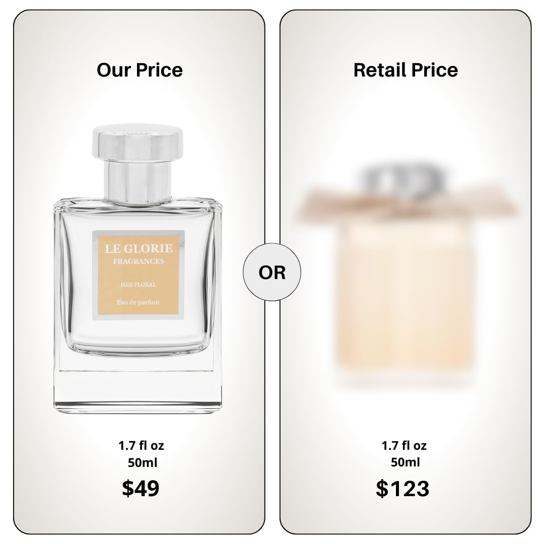 Inspired by Chl.oé Chl.oé, Her Floral EDP, Long Lasting 12-14 Hours Perfume Spray for Women, Unisex, All Skin Types, Cruelty Free - 0.33 oz 10ml