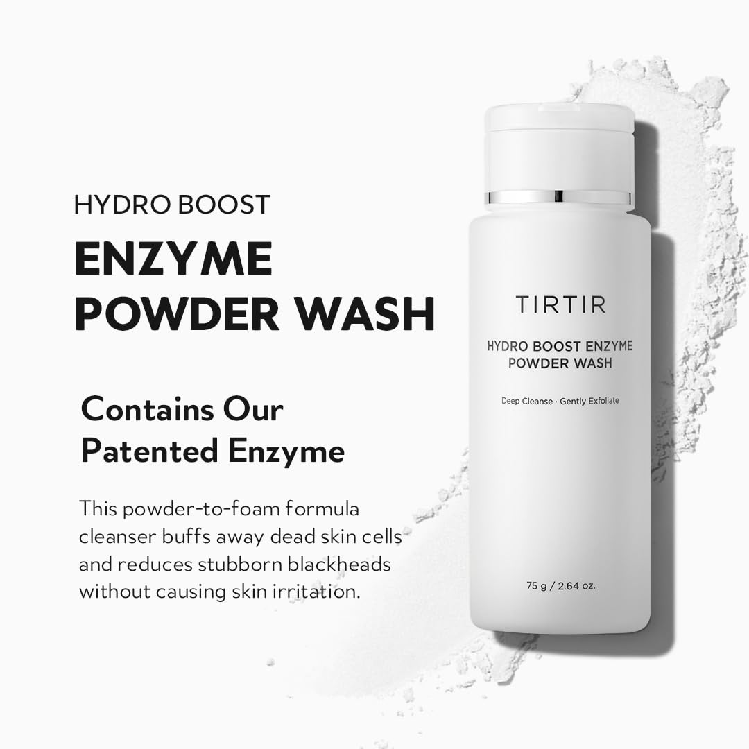 TIRTIR Hydro Boost Enzyme Cleansing Powder, 2.64 Oz