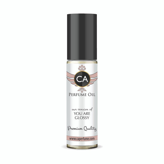 CA Perfume Impression of You are Glossy Unisex Fragrance Oil Floral Woody Scent Long Lasting Perfumes for Women & Men Travel Size TSA Ready Mini Parfum Body Oil Roll-on 0.33 Fl Oz 10ml