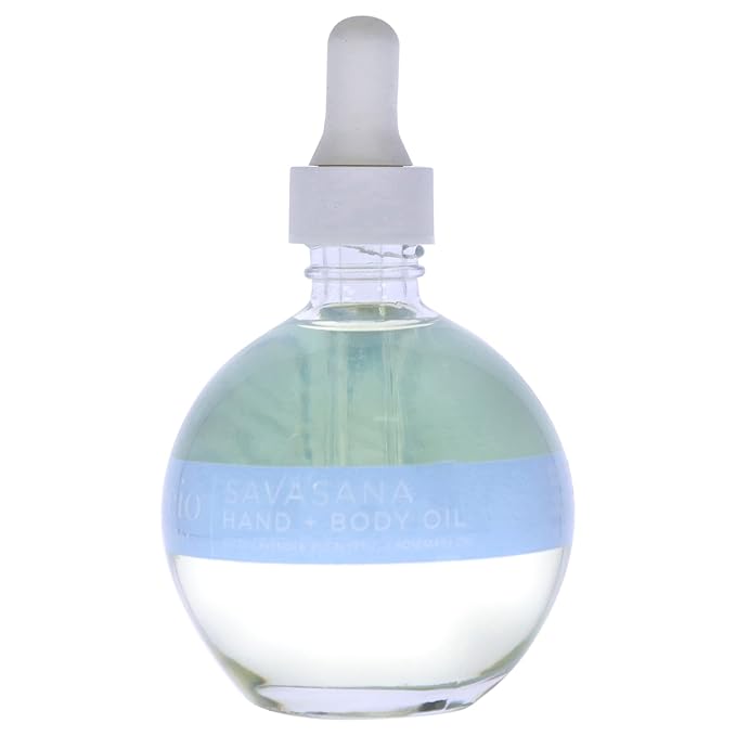Savasana Calming Hand and Body Oil - Intensely Moisturizing And Hydrating Blend - Made With Lavender, Eucalyptus, And Rosemary Oils - Soothe Your Mind And Nourish Your Body - 2.5 Oz