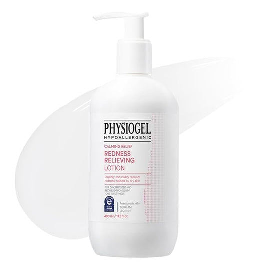 Physiogel Calming Relief Face and Body Lotion, Reduces Redness in just 3 days, Moisturizer for Dry, Red, Itchy, Sensitive Skin, Korean skin care, Fragrance-Free, Non-Comedogenic, Dermatologist-Tested