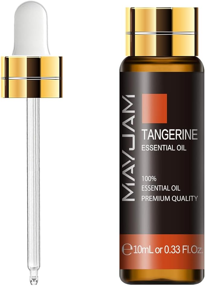 Tangerine Essential Oil, MAYJAM 10ML/0.33FL.OZ Premium Tangerine Oils for Soap Candle Making, Diffuser, Bedroom, Living Room, Office