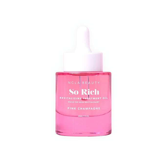 NCLA - So Rich Revitalizing Treatment Oil | Nutrient-Rich, Hydrating, Calming, Moisturizing | Multi-Purpose, Safe for Daily Use | Cruelty-Free, Vegan (Pink Champagne) 30 mL / 1 fl oz