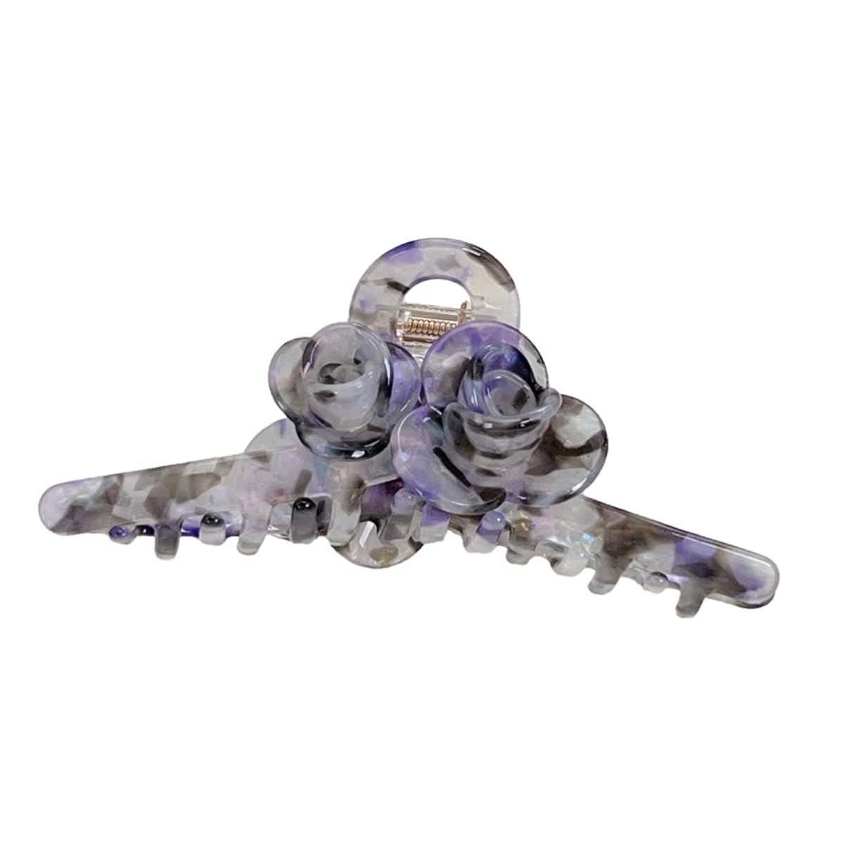 Premium Acetate Hair Clip for Women - Elegant Plant-Based Hair Claw with Secure Hold, Gentle on Hair (A-Iridescent Purple, 5.1 * 2.3 * 2.1inch)