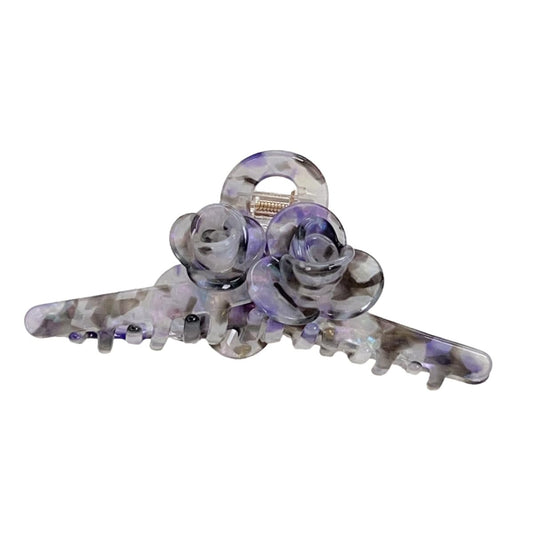 Premium Acetate Hair Clip for Women - Elegant Plant-Based Hair Claw with Secure Hold, Gentle on Hair (A-Iridescent Purple, 5.1 * 2.3 * 2.1inch)