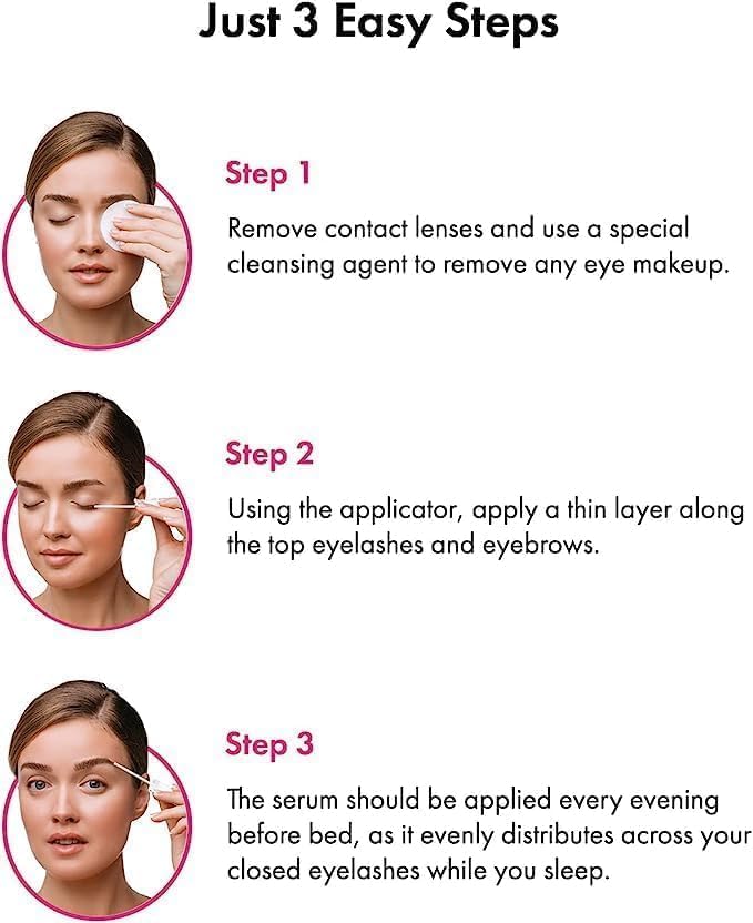 XL Lash and Brow Booster, Growth Serum with Eyelash and Eyebrow Enhancer, Promotes Stronger, Thicker, Healthier Lashes with Botanicals and Peptides