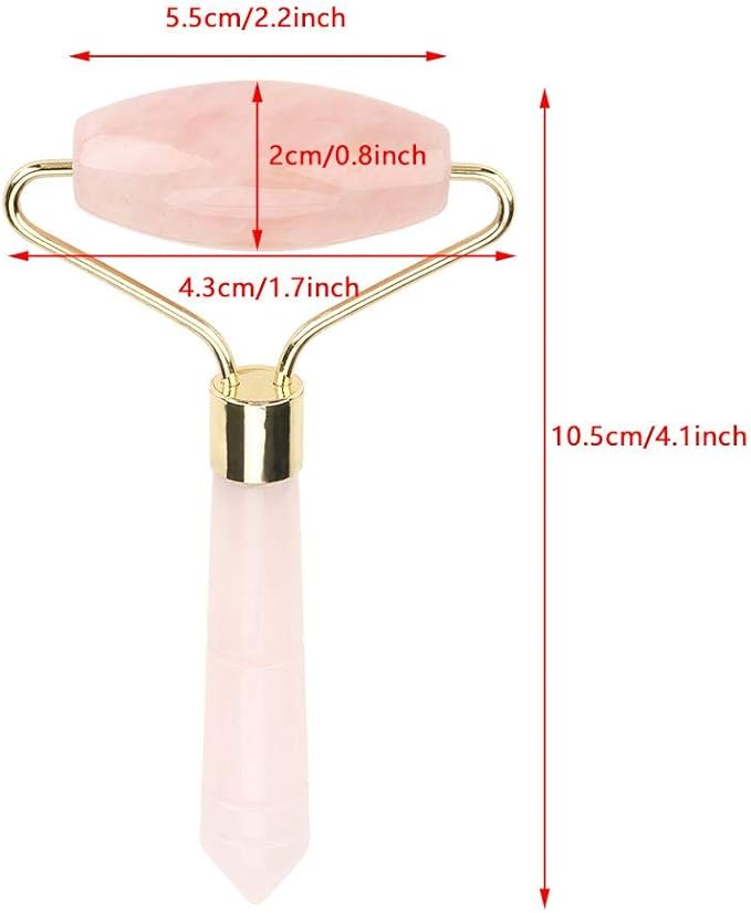 Jade Face Roller, Gua Sha Massage, Anti Aging Jade Stone Massager for Face and Eye Massage, Make Your Face Skin Smoother and Look Younger Jade Roller Facial Beauty Roller Care Tool