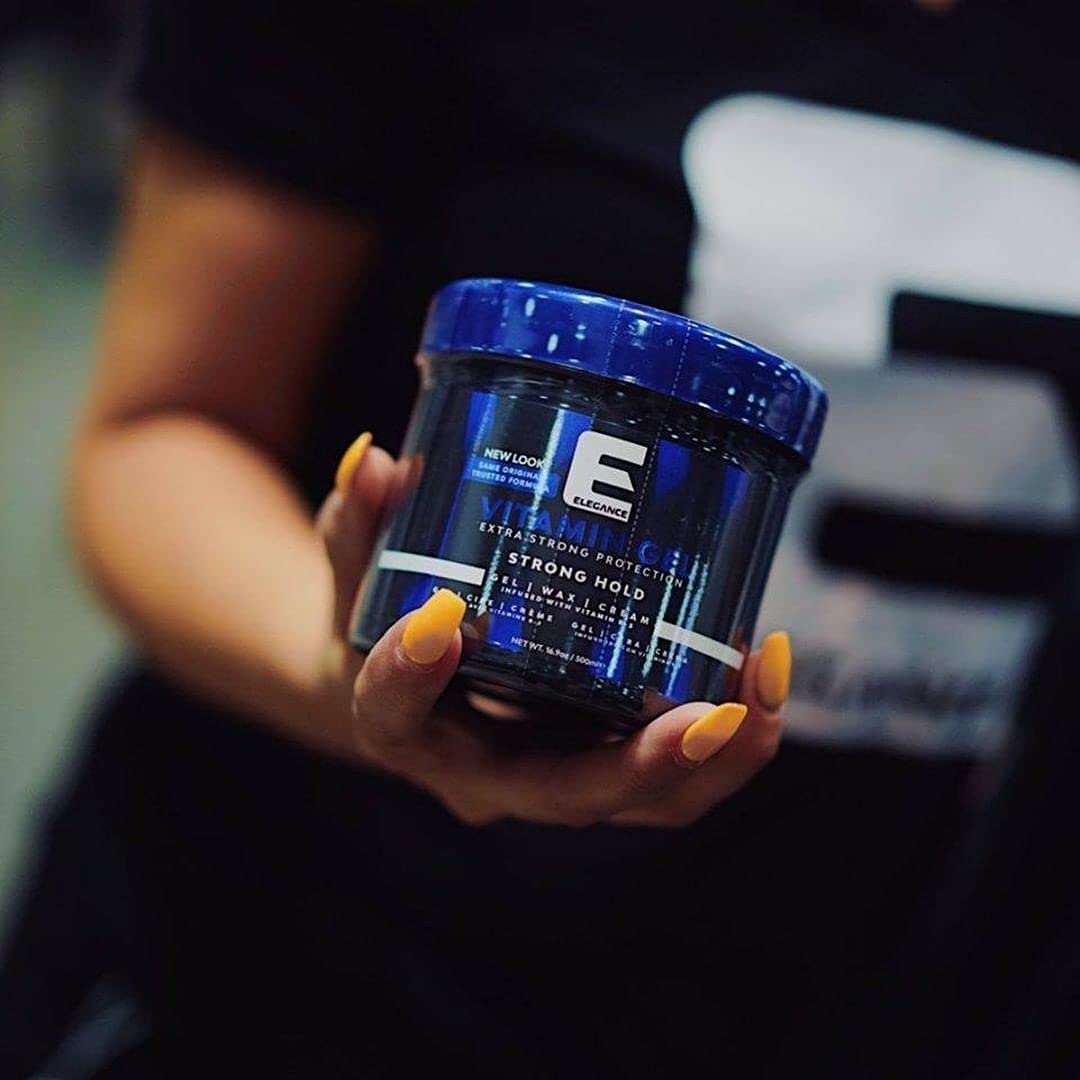 Elegance Vitamin Gel, 33.8 Oz, Infused with Vitamin Pro-VB-5, Strong Hold Gel, Maximum Hair Protection and Natural Long Lasting Shine